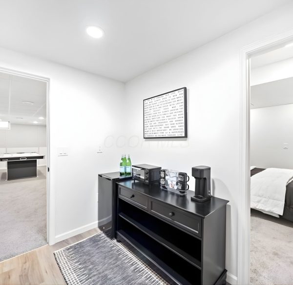 basement-remodel-hallway-coffee-bar